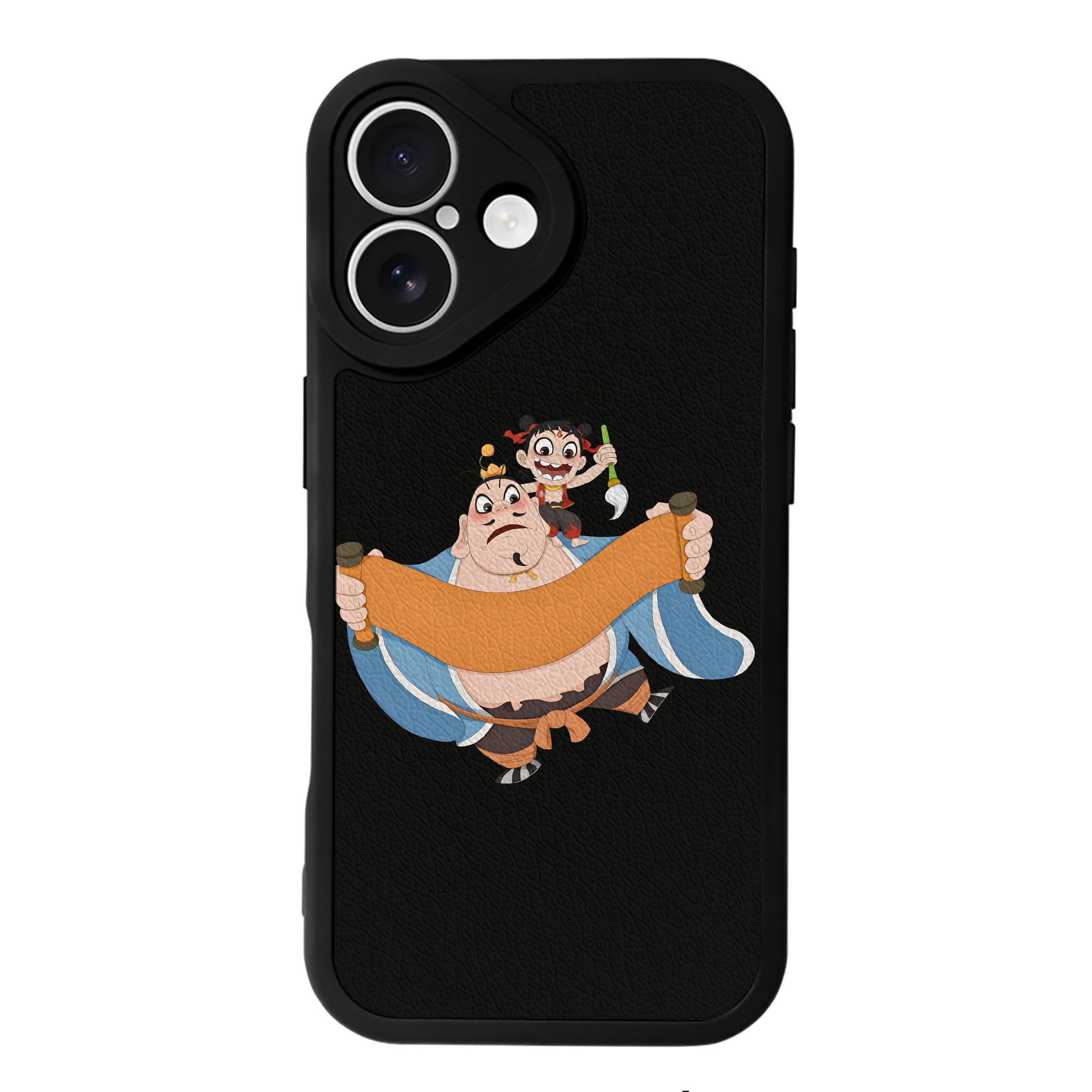 （画像用） Ne Zha 2 ナタ 魔童の大暴れ 【iPhone 16シリーズ対応】シリコンスマホケース（レザー調） 材質：シリコン